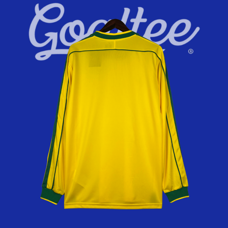Camiseta Brasil 1998 (Manga Larga Retro)