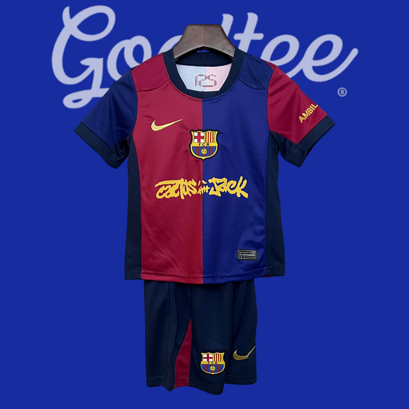 Conjunto Barcelona 25/26 (Niños Travis Scott)